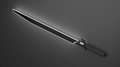 dark saber - mandalorian cosplay led lightsaber starwars sword 3dprint hobby diy 3d print model - Mito3D
