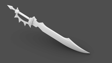 dark screamer lineage2 3d print model dagger 3dprint toy gamestoys comiccon cosplay 3dprintable sword costume cosplayweapon blade games toys 3d print model - Mito3D