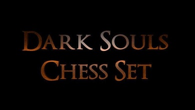 dark souls inspired chess set chesset fanmade sculptures pieces king pawn game boardgame games toys board knight 3d print model - Mito3D
