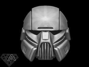 dark trooper helmet star wars invader airsoft mask cosplay knight warrior demon fallout 3dshophelmet black armor armour anime monster halloween games toys game accessories 3d print model - Mito3D