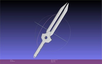 darker black hei knife printable assembly 3d printing prop cosplay costume replica anime fantasy games toys 3d print model - Mito3D