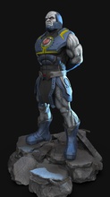 darkseid zırhlı adam kaya dc kaslı sanat 3d heykel heykeller 3d print model - Mito3D