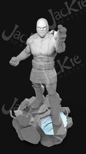 darkseid statue of man on rock 3d dc sculpture strength criatura art sculptures 3d print model - Mito3D