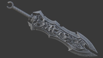 chaoseater sword darksiders cosplay thq wrath of war hobby diy 3d print model - Mito3D