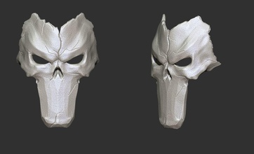 darksider tod maske apokalypse grab unheimlich zubehör 3d drucken krieg gesicht spiele spielzeuge spiel 3d print model - Mito3D