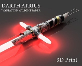 darth atrius lightsaber - var a 3d printable scifi star wars laser sword weapon cosplay prop costume games toys 3d print model - Mito3D