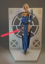 darth elsa jedi anna kombo bilim fi bilimkurgu yabancı kurgu kadin kız disney prenses kraliçe peri savaşçı star savaşlar ışın kılıcı minyatür koleksiyon oyunlar oyuncaklar 3d print model - Mito3D