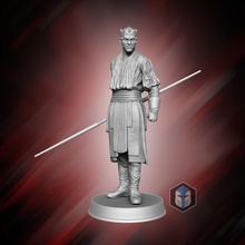 darth maul figurina sith assassino stella guerre statua miniatura vader palpatine dooku legione giochi giocattoli tavola 3d print model - Mito3D
