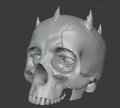 darth maul cranio art la scultura starwars stella le guerre darthmaul sith male sculture 3d print model - Mito3D