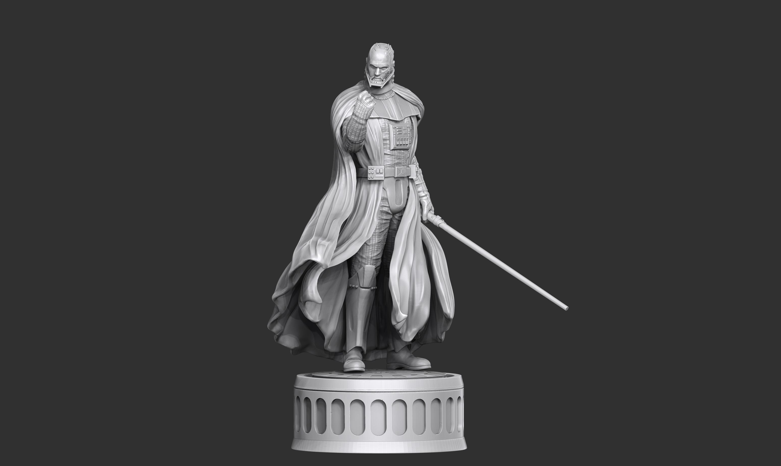 darth vader buio meditazione guerre stellari stella anakin skywalker giochi giocattoli 3D print model - Mito3D