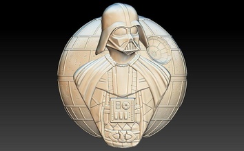 darth vader death star 3d stl model cnc router relief aspire cncfiles files table dc marvel hobby diy hand tools 3d print model - Mito3D