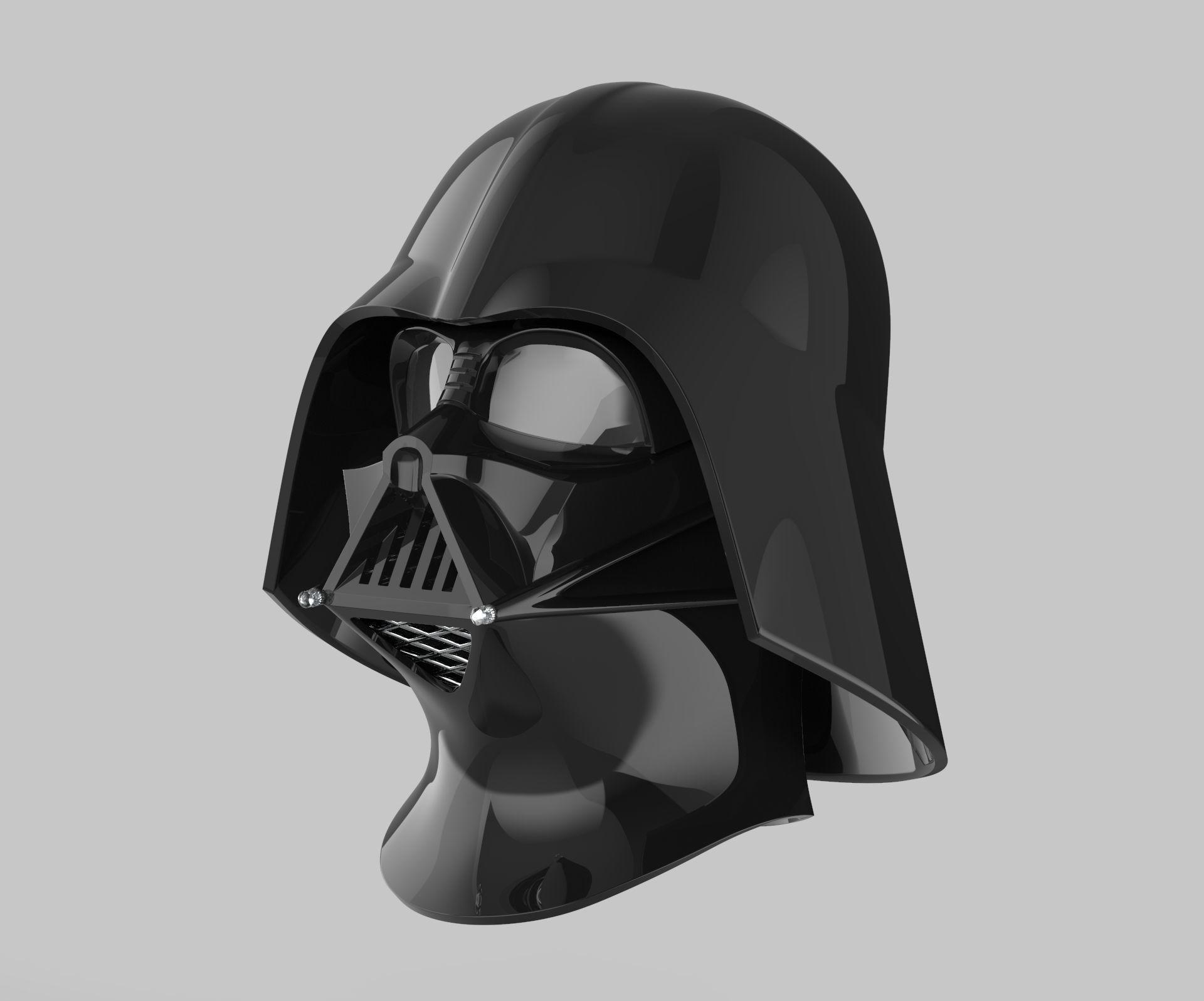 darth vader capacete podridão vingança of sith sabre luz suporte estrela guerras malho kenobi blaster jogos brinquedos 3D print model - Mito3D