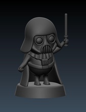 darth vader de vapor art 3d la impresión estrella guerras exclusivo las esculturas 3d print model - Mito3D