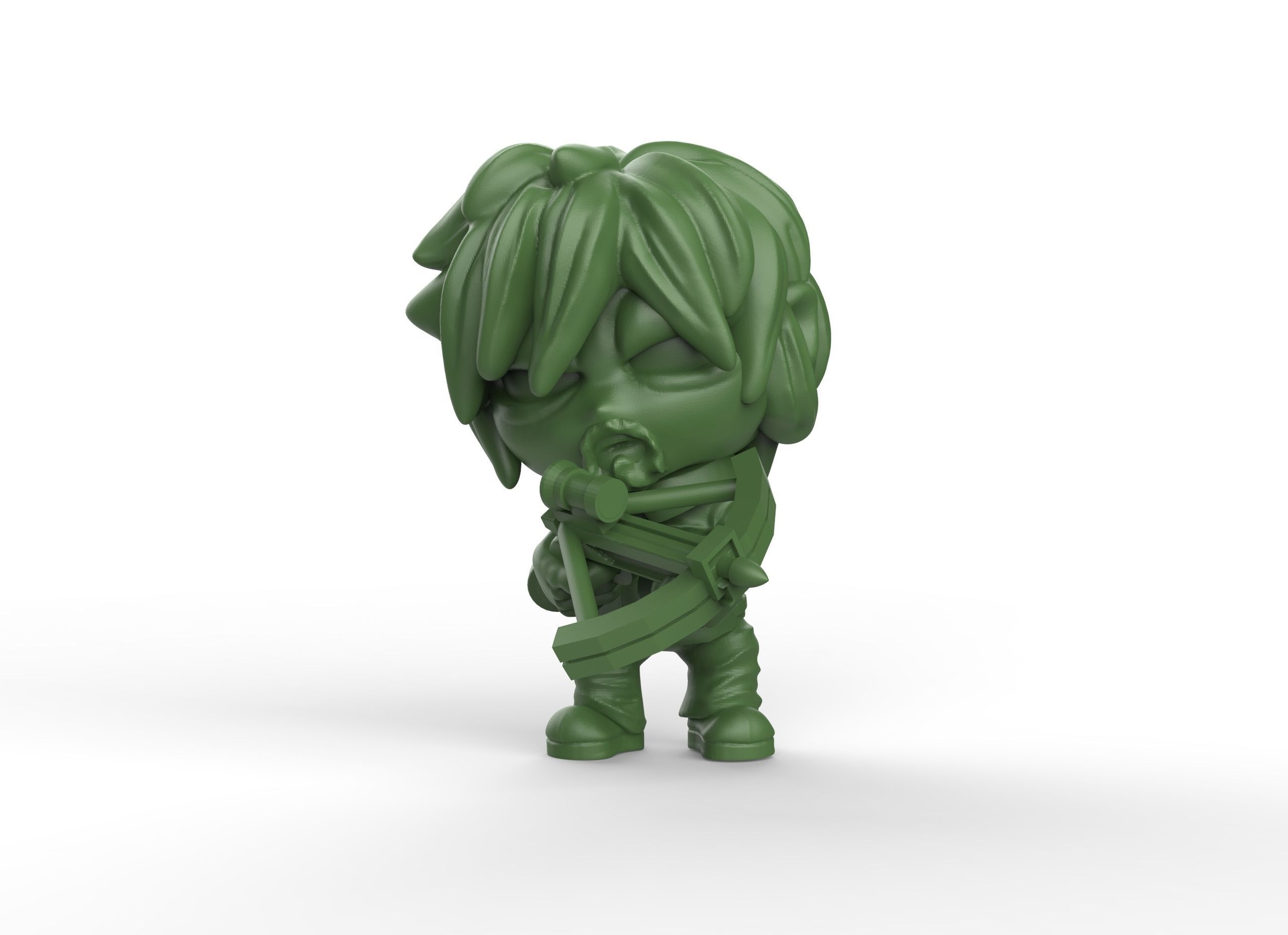 daryl caminhando morto chibi mortos vivos personagem zumbi serie jogos tabuleiro miniatura brinquedos borda 3D print model - Mito3D