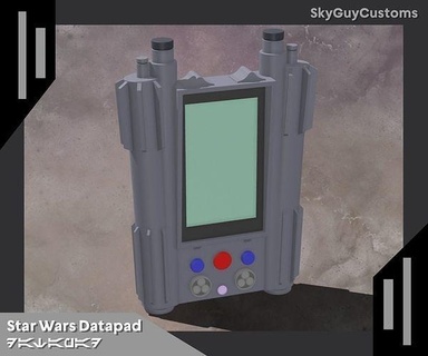datapad 3d impression fichier guerres étoiles étoile sci scifi espace mandalorien personnage jedi clonewars loisir DIY 3d print model - Mito3D