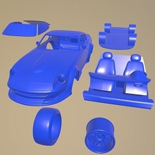 Datsun 280z imprimível carro separado partes renault corpo fenda 1 10 escalextrico Tamiya rc miniz rastejante Kyosho axial traxxas micro 3d print model - Mito3D