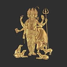 dattaguru 01 dattatreya datta sampraday disegnato avadhut religione idolo dio indù statua gioielleria arte scultura figura 3d sollievo sculture 3d print model - Mito3D