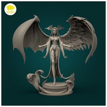 fille of anges démons elfe fantaisie femelle rpg sexy personnage table jeu guerre corps jeux jouets 3d print model - Mito3D