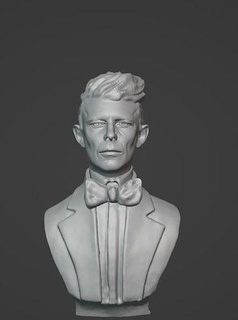 david bowie David Bowie Iggy Pop macchina cantante cantautore Inglese gli scarafaggi Regina arte sculture 3d print model - Mito3D