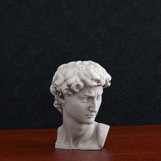 David baş heykel Önder Yunan adam Vesika müze büst Sanat heykeller 3d print model - Mito3D