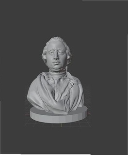 David hume davidhume philosophie philosophe historien économiste John Locke descartes Machivelli illumination Écossais art sculptures 3d print model - Mito3D