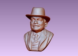 david jason di Jack escarcha toque busto cabeza estatua retrato Arte esculturas 3d print model - Mito3D