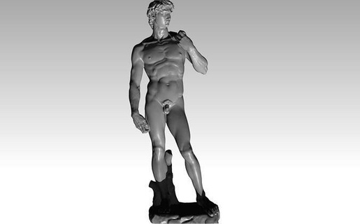 david by michel ange sculpture homme statue figure personnage art michelangeloelo renaissance classique sculptures 3d print model - Mito3D
