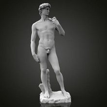 david by michelangelo statue marmor skulptur kunst galerie griechisch architektonisch museum 3dprint druckbar klassisch skulpturen dekor dekoration deko 3d print model - Mito3D