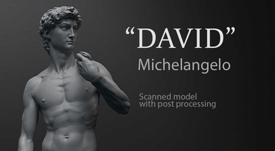 david miguel ángel anatomía cuerpo arte esculturas hombre personaje 3d humano 3d print model - Mito3D