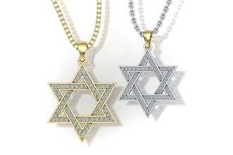 david star set two pendants jewelry david star pendant gold diamond jewelry silver jewel diamond ring jewellery necklace pendants