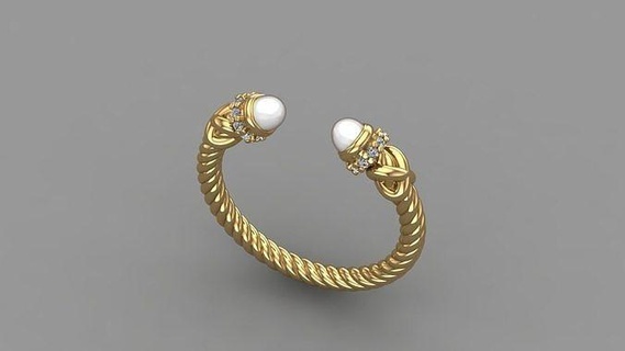 david yurman petite helena anel ouro imprimível diamante noivado Casamento esterlina brilhante moda beleza gema safira branco solitário platina roupa joalheria argolas 3d print model - Mito3D