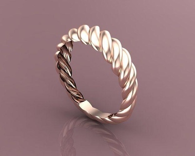 david yurman ring jewelry gold rings jewel fantasy challenge 3d print model - Mito3D