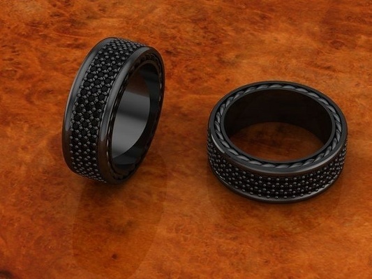 david yurman modernize etmek 3 kürek çekmek yüzük 10 adet boyutları takı erkekler düğün adam i̇p elmas sterlin gümüş altın yazdırılabilir angagem yüzükler 3d print model - Mito3D