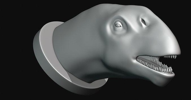 daxiatitan cabeça dinossauro impressão 3d modelo imprimível arte esculturas 3d print model - Mito3D