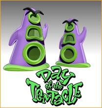 day of tentacle character gaming 80 toys retrogaming commodore amiga coinup lucasarts illustration dayoftentacle games game accessories 3d print model - Mito3D