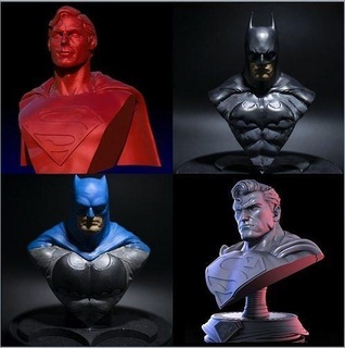 dc batman superman busts collection meditation zen sculpture statue hero art man decoration mask justice league robot decor god sculptures 3d print model - Mito3D