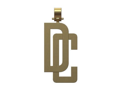dc Briefe Anhänger Kaution Traum Verfolger Schmuck druckbar Luxus Mode Gold Silber Halskette bling Hüfte hüpfen Beute 3d Modell 3d print model - Mito3D