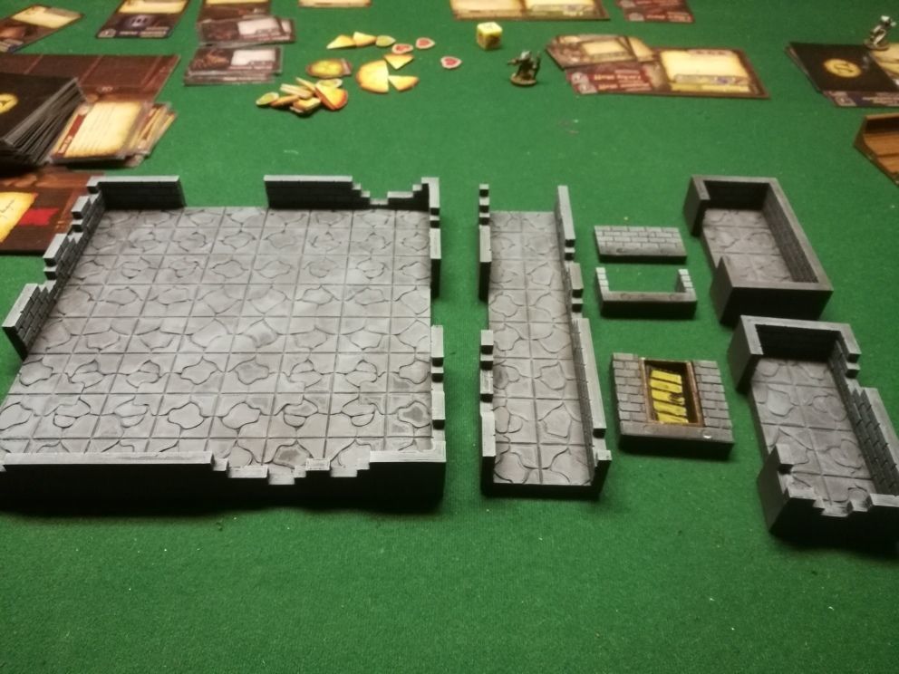 dcrre prigione camere connettori fantasia rpg cantina 28mm medievale piastrelle dcre giochi giocattoli gioco accessori 3D print model - Mito3D