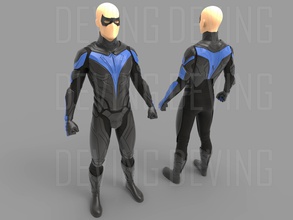 dcu titans nightwing armure cosplay merle jeux jouets deving 3d print model - Mito3D