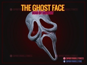 dead by daylight - ghost face halloween cosplay mask byd helmet costume scary creepy head dark games toys 3d print model - Mito3D