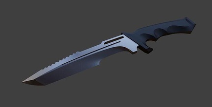 muerto by luz legión franco cazador cuchillo daga 3d impresión impresora cosplay apuntalar disfraz espada pasatiempo bricolaje diy 3d print model - Mito3D