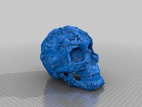 dead head art man 3d model skull sculptures 3d print model - Mito3D