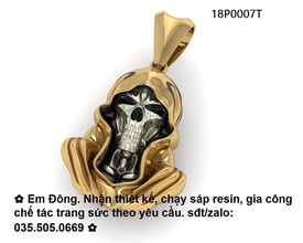 dead pendant gold skull pendants jewelry 3d print model - Mito3D