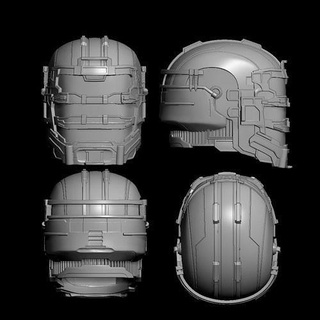dead space helmet remake cosplay deadspaceremake deadspace games game horrorsurvival hobby toys mask diy 3d print model - Mito3D