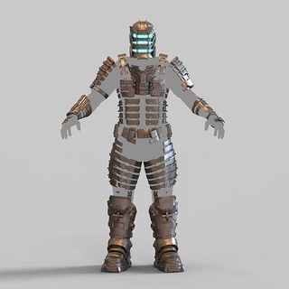 dead space remake lvl 5 isaac clarke full body wearable armor helmet mask cosplay costume suit horror scary plasma hobby diy 3d print model - Mito3D