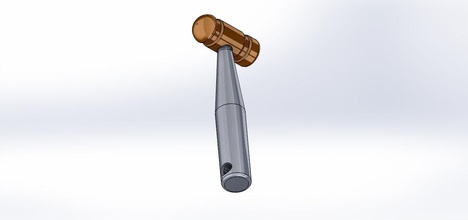 Eigengewicht mallet-Griff Kopf hobby-Heimwerker tot Holzhammer Griff zwei Stück Gewicht hobby diy hand tools hand-Werkzeuge 3d print model - Mito3D