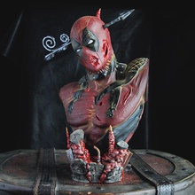 deadpool bust - shattered exploded marvel thanos avengers iron man batman aquaman infinity war endgame hawkeye thor captain america figure spider hulk black widow collectibles games toys 3d print model - Mito3D