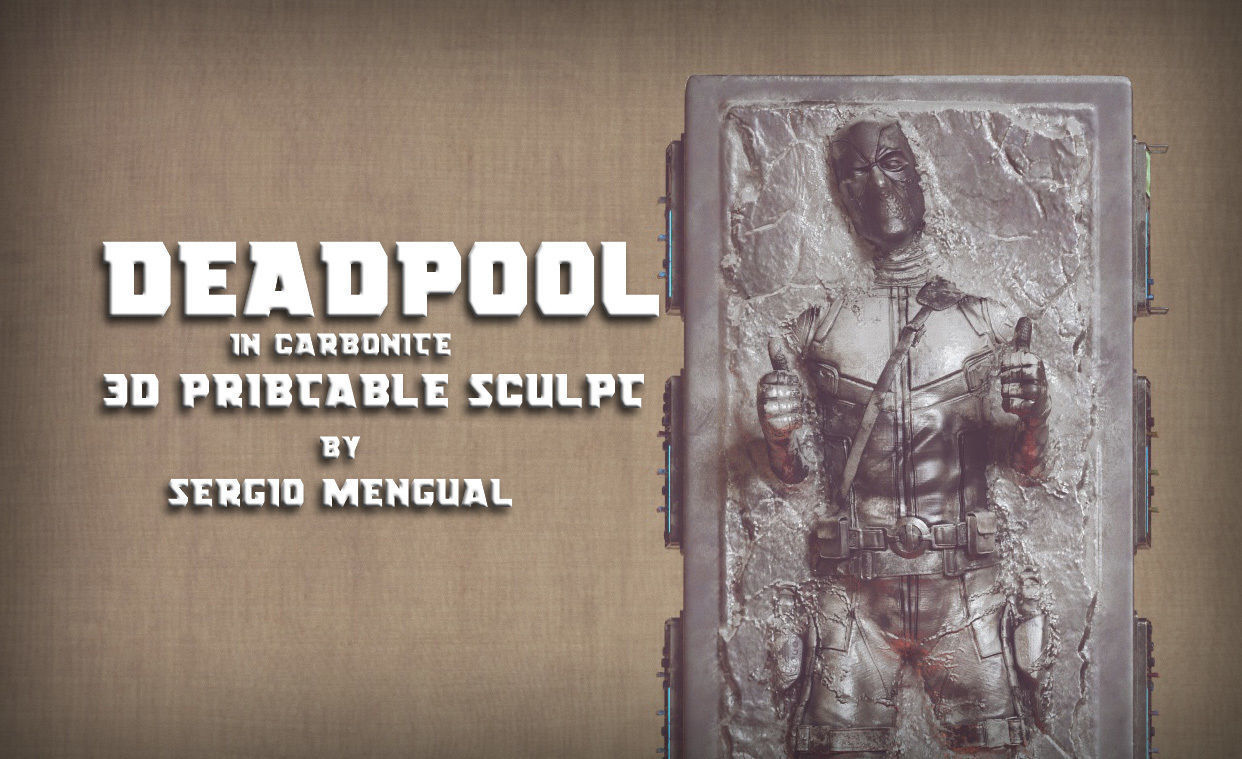 totes schwimmbad karbonit 3d druckbar skulptur krieg sterne han solo wunder superheld sammlerstück statue kunst 3dprintable scifi skulpturen 3D print model - Mito3D