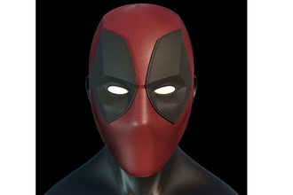 deadpool faceshell mask cosplay x men marvel iron man stark force wolverine logan hobby diy hand tools 3d print model - Mito3D