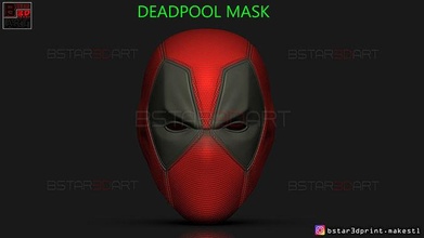 deadpool mask - marvel comics head helmet cosplay super heroes ironman wolverine captain america face halloween spiderman games toys 3d print model - Mito3D